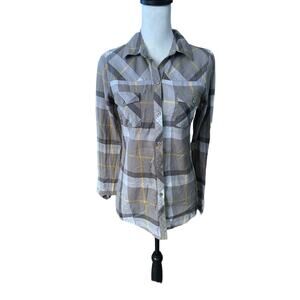 Nollie Flannel Gray White Yellow Medium